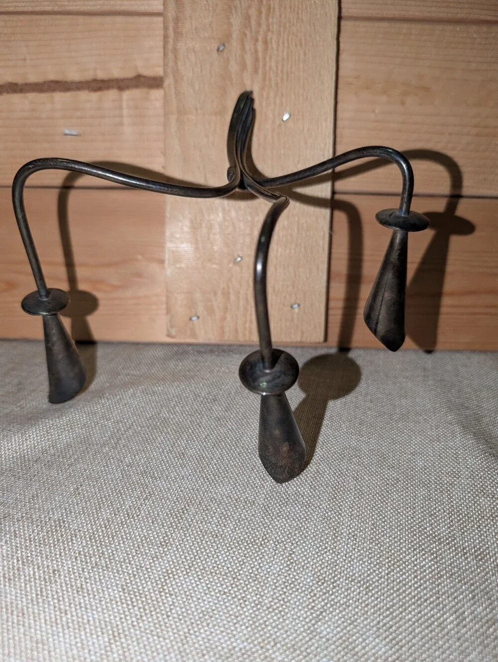 Vintage Hans Jensen Danish Denmark Silverplate Calla Lily Candleholder MCM
